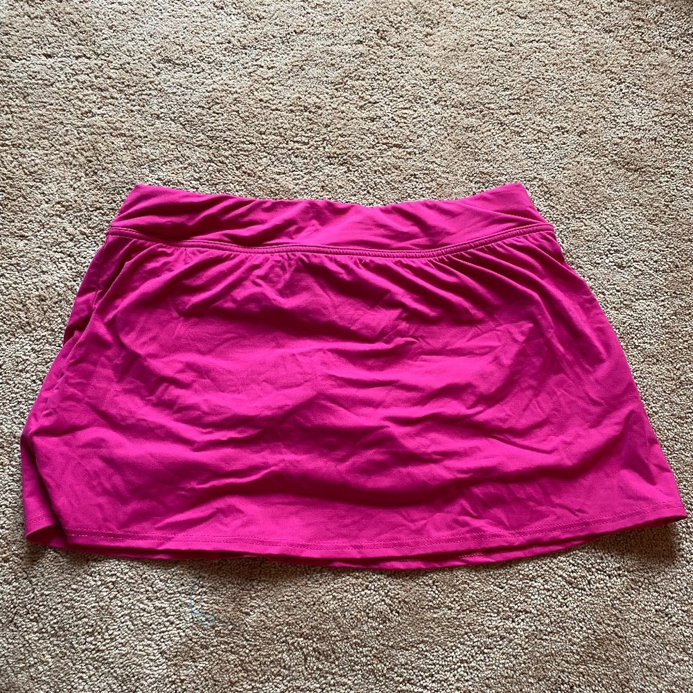 Lands End Pink Swim Skirt